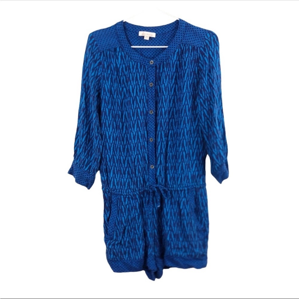 Ella Moss Blue Printed Romper Boho